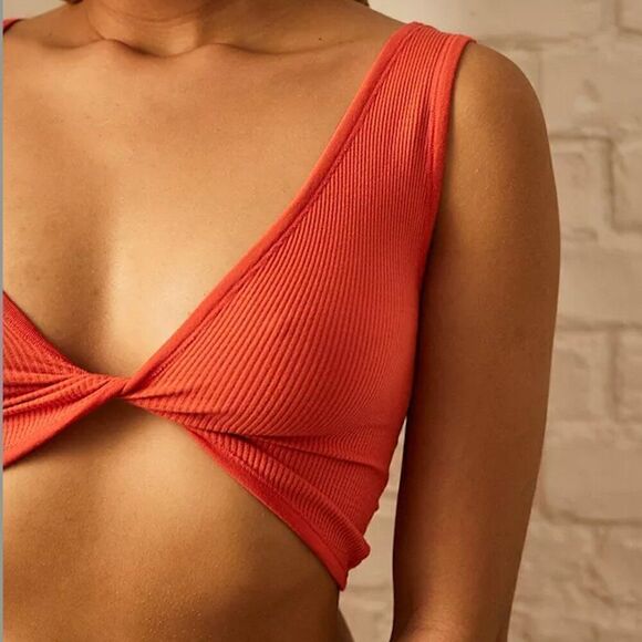 *nwt* Out From Under Wrap It Up Seamless Reversible Bra Top Orange - Picture 2 of 5